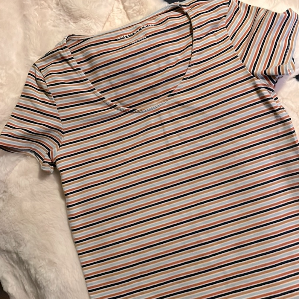 Soft American eagle striped shirt